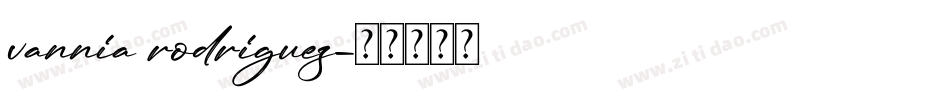 vannia rodriguez字体转换